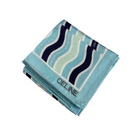 CELINE Cotton Logo Scarf - Picture 1 of 13